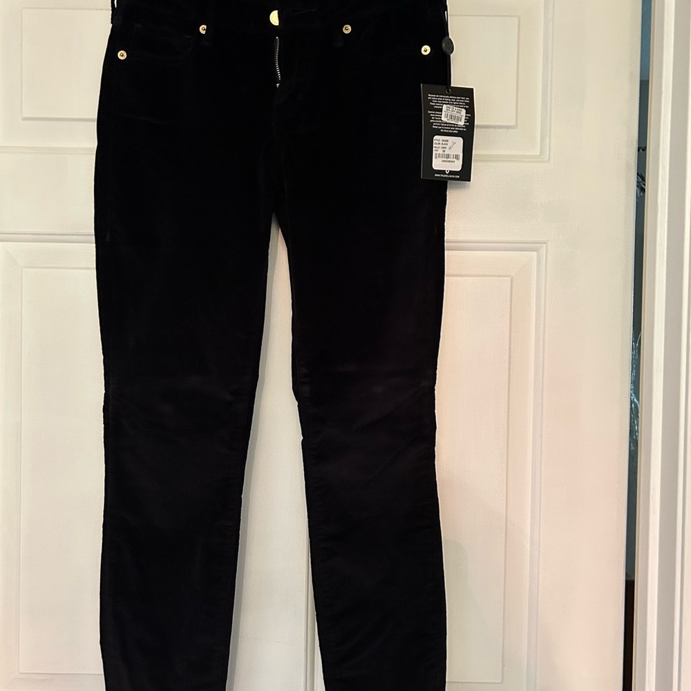 True Religion Black Corduroy Pants
